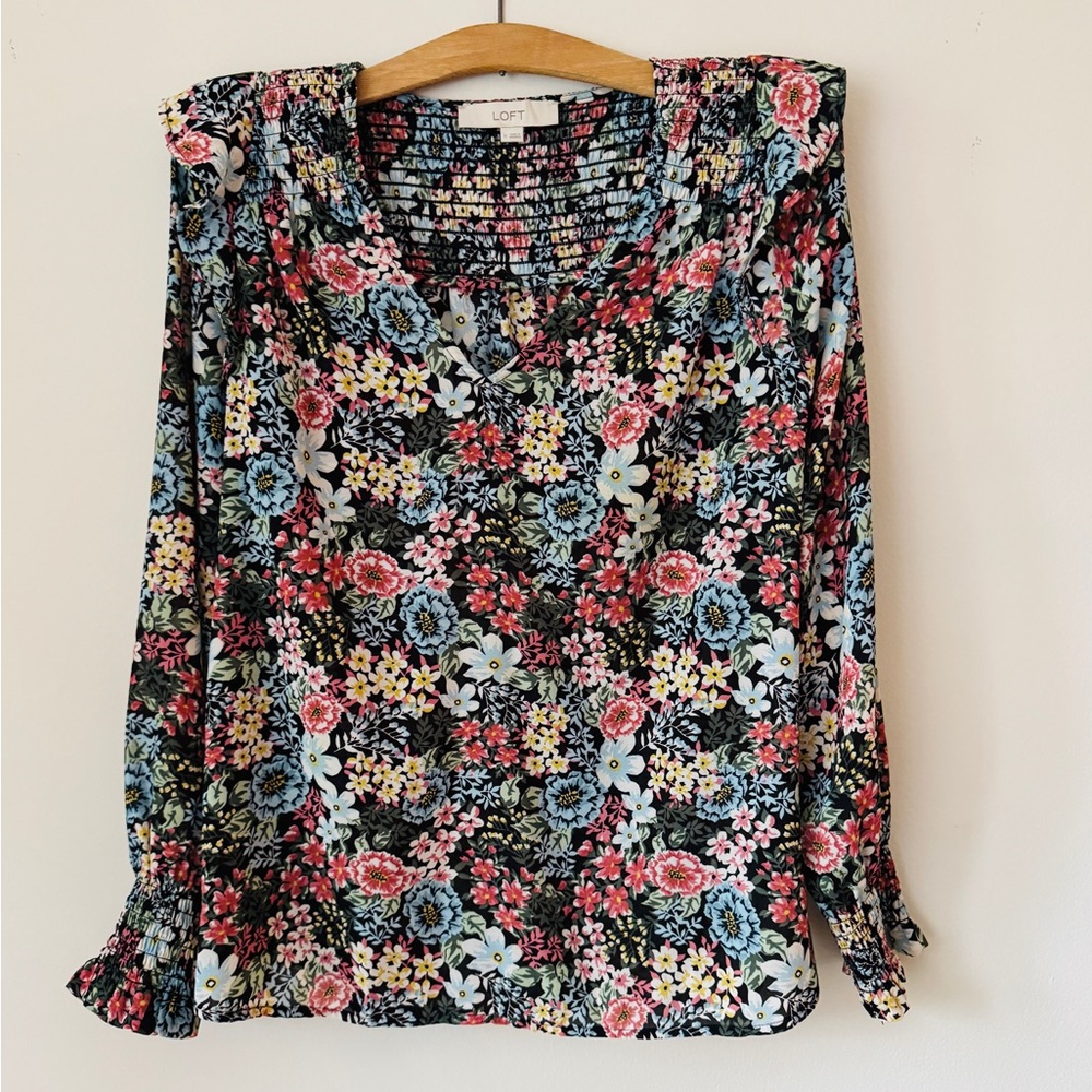 Loft Floral Blouse - Size M